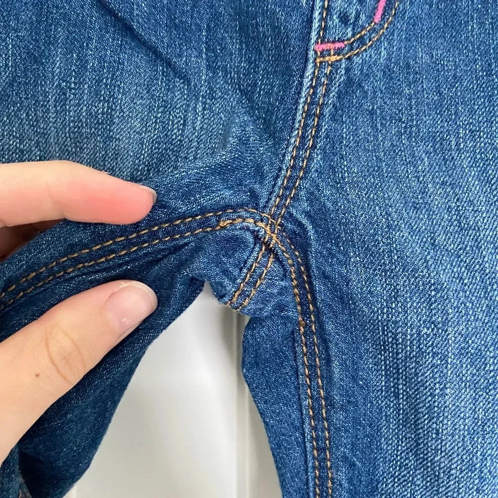 Gymboree baby girl’s sailboat patch cuffed jeans‎ — 12-18 months